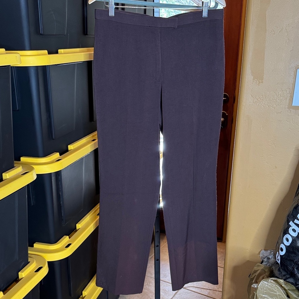 Sag Harbor Stretch Chocolate Brown Trouser Pants Size 12